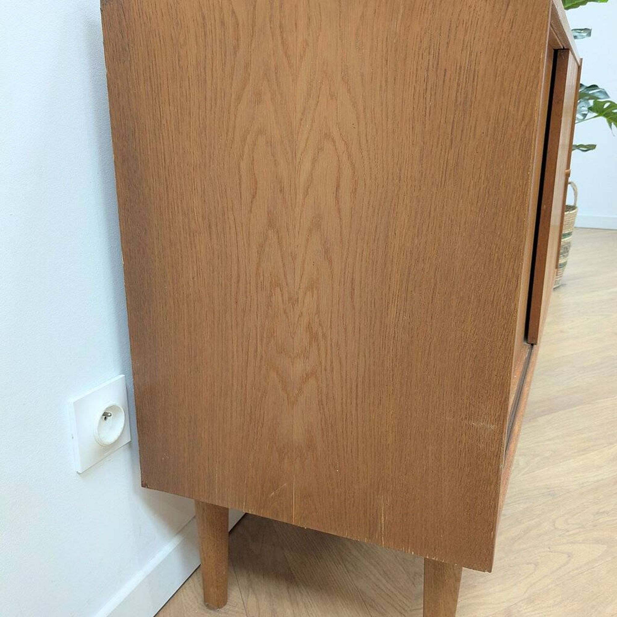 Vintage Danish oak sideboard from the 1960s.
