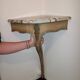 Golden wooden corner column and marble