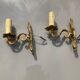 Brass wall lights candle holder