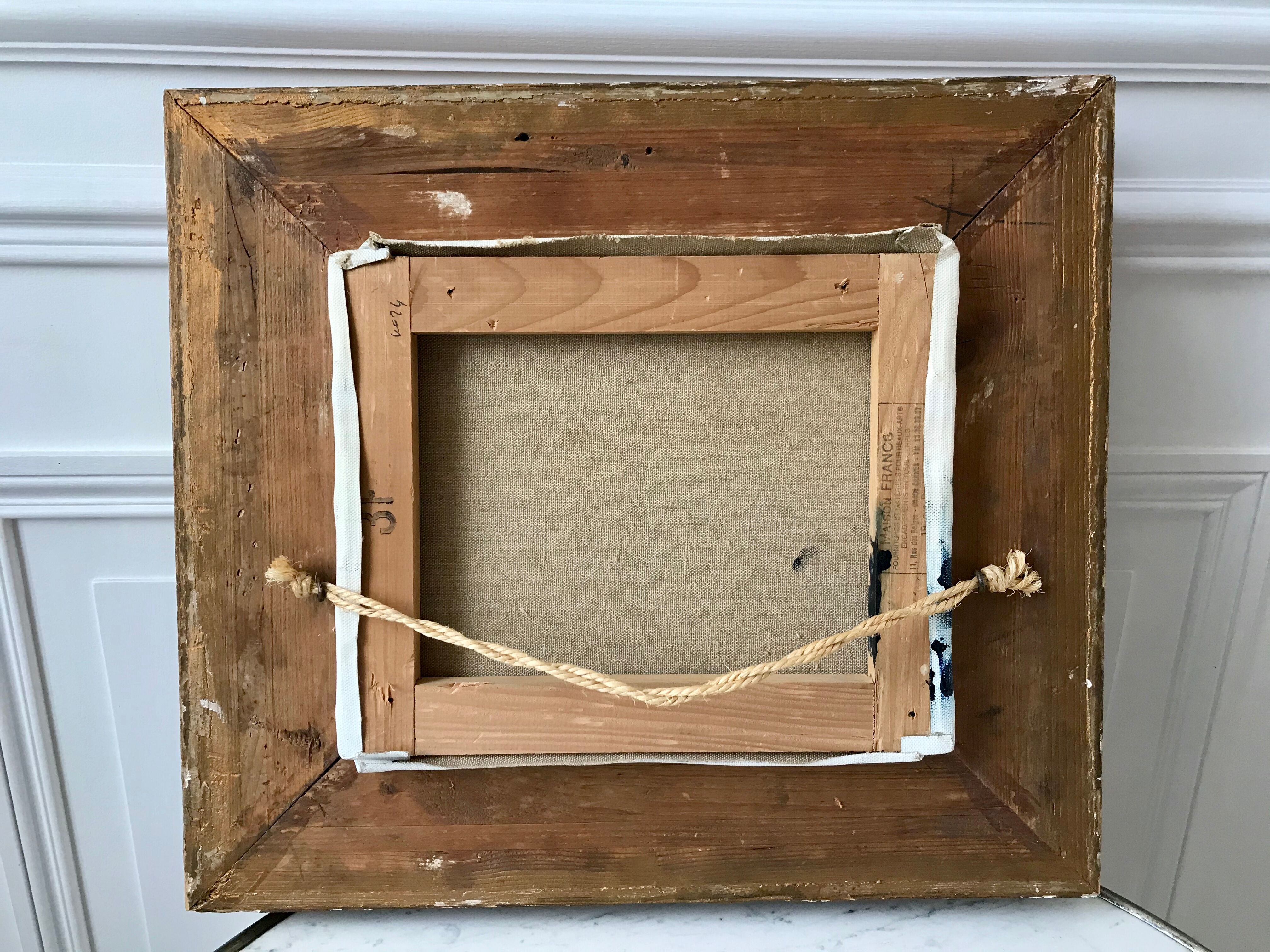 Vintage country oil painting