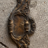 Shabby style brass pediment