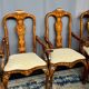 Ensemble de deux fauteuils et six chaises XVIIIe siècle.