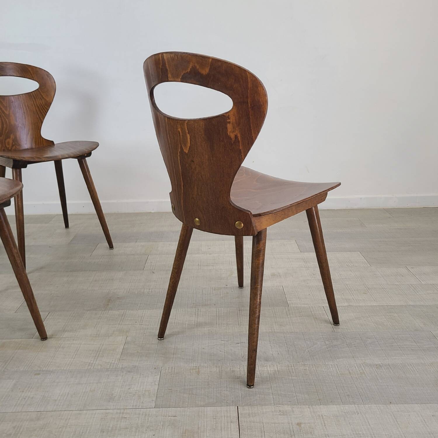 Vintage Baumann chairs 1960 brasserie bar Scandinavian design
