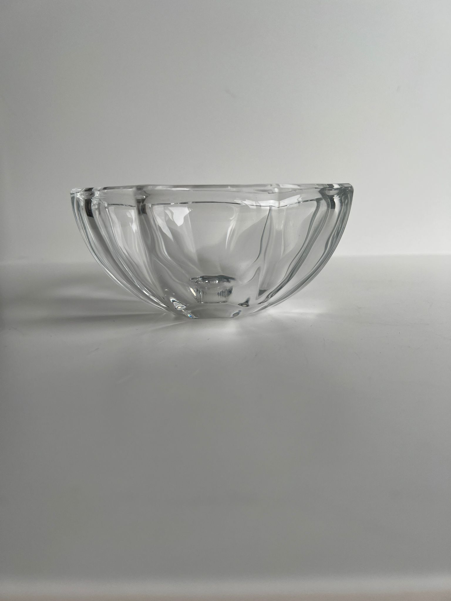 Octagonal glass cup D: 11,5cm