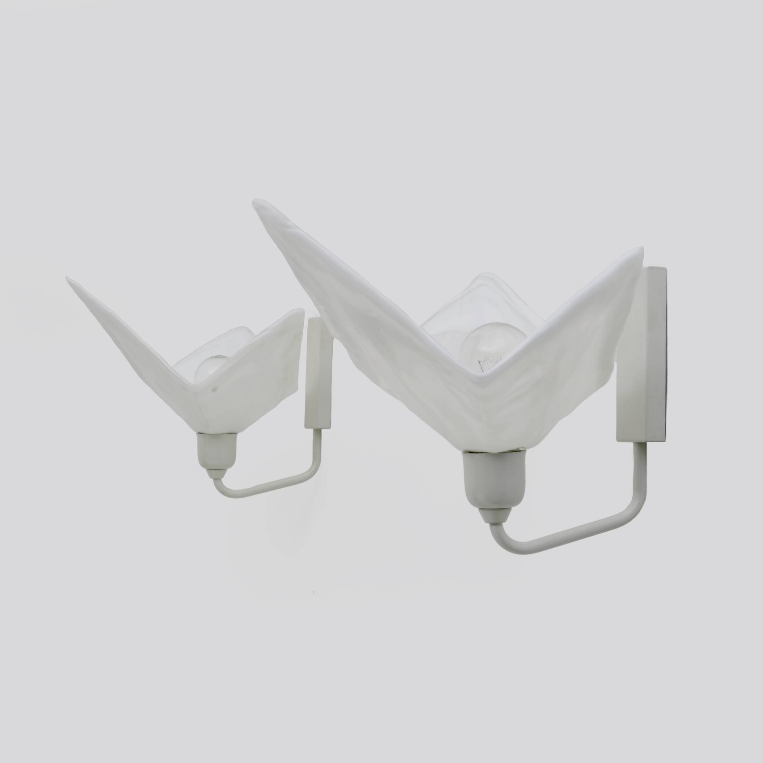 Pair of Murano Glass Wall Lamps by La Murrina, 1980