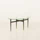 Italian mid century  glass coffee table 1950s
