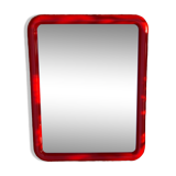 Miroir rectangulaire rouge vintage 35x45,5cm