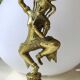 Clochette de table en forme de Danseuse céleste Apsara Khmer, en bronze doré