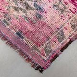 Vintage Turkish  Tribal Runner 355x90 cm veg dye wool rug tribal, handmade