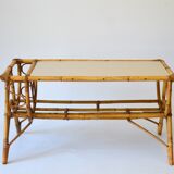 Rattan magazine holder