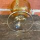 Empty Fruit Bowl Pocket Vase Transparent & Amber Vintage #D756