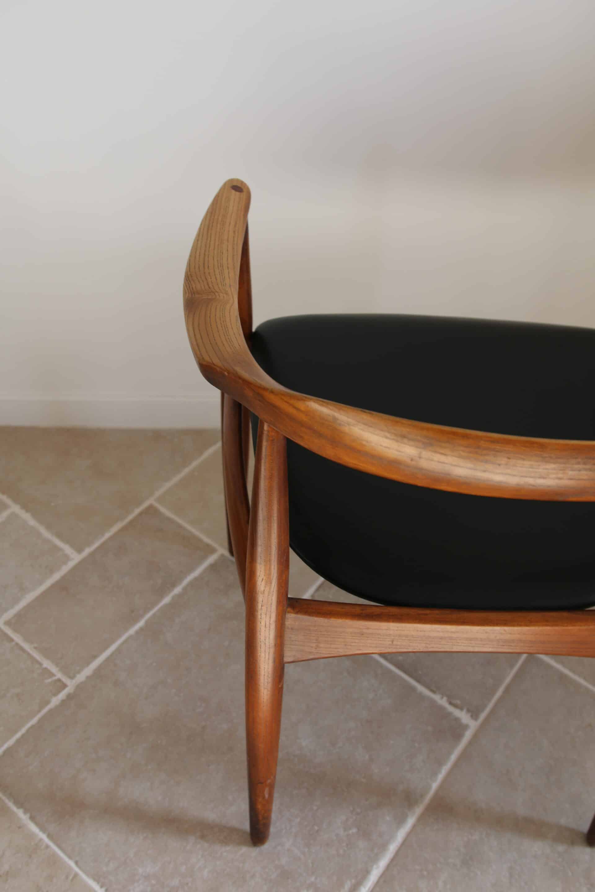 Vintage Danish armchair Neils Eilersen, "Kennedy" style, 1960s.