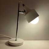 White metal desk lamp years 60-70-