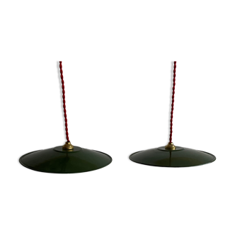 Lot 2 industrial hanging plates 24 cm