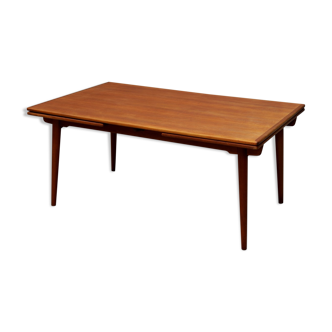 Table à manger en teck, modèle AT-312 par Hans Wegner pour Andreas Tuck