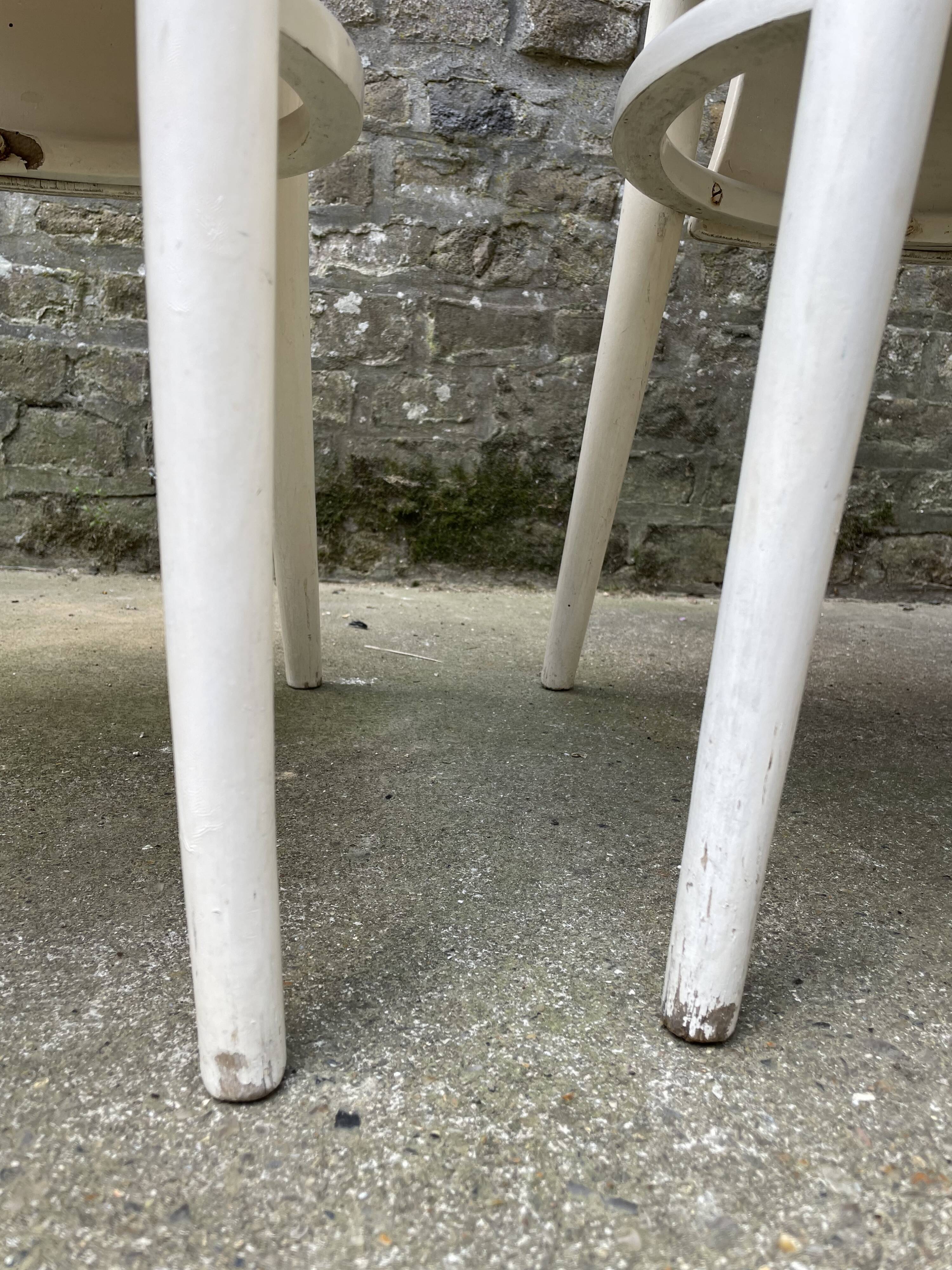 Pair of Baumann chairs, seagull model