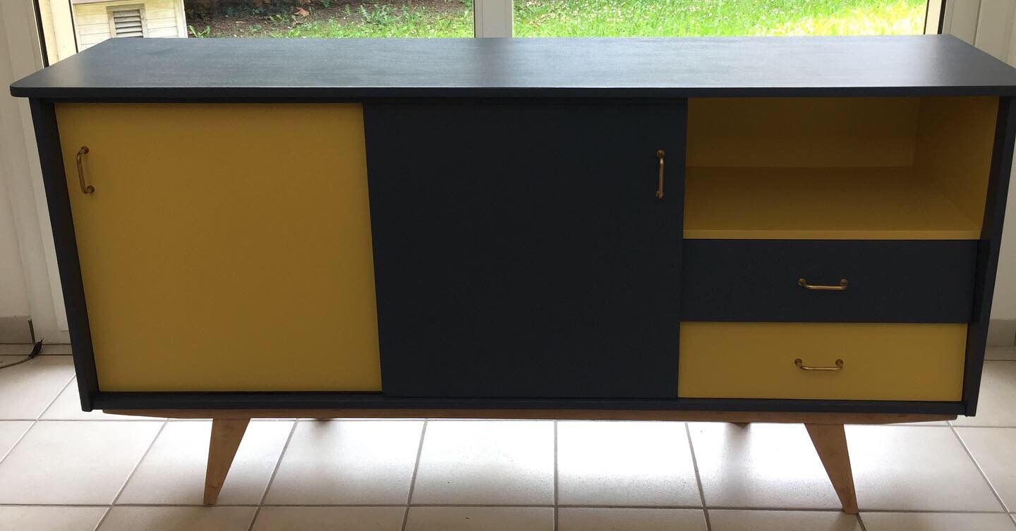 Vintage compass feet sideboard