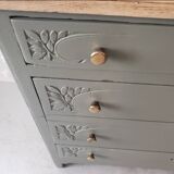 Large solid oak chest of drawers