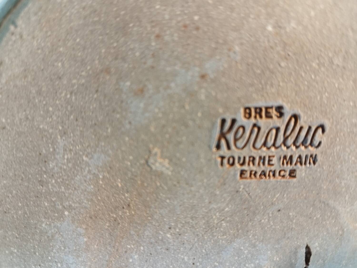 Kéraluc stoneware candlestick