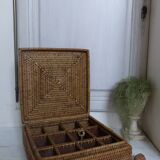 Vintage rattan box