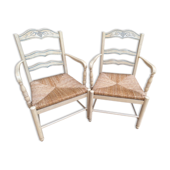 Wooden country armchairs