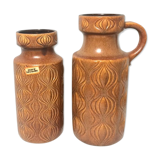Set of two vases 'Onion' Scheurich, Germany