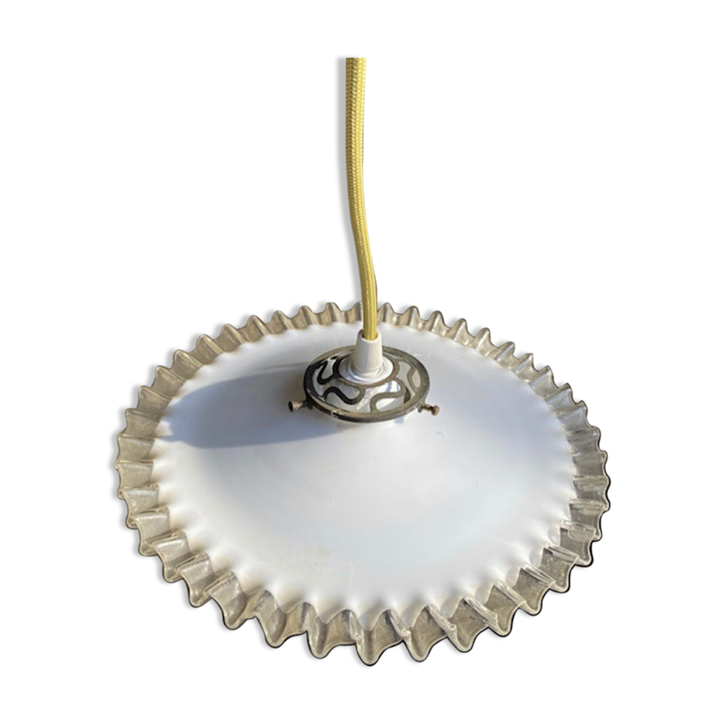 Opaline hanging lamp