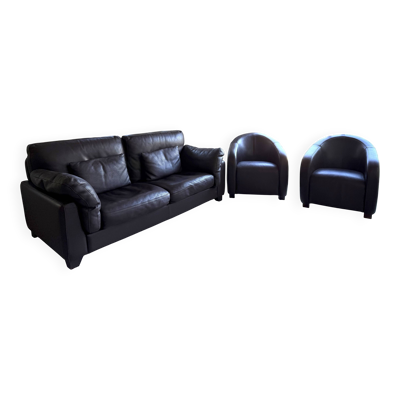 Lot 1 canapé et 2 fauteuils de marque steiner modèle carthage
