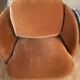 Fauteuil boule alpine AMPM velours Orange