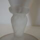 Vase glass frosted deco floral