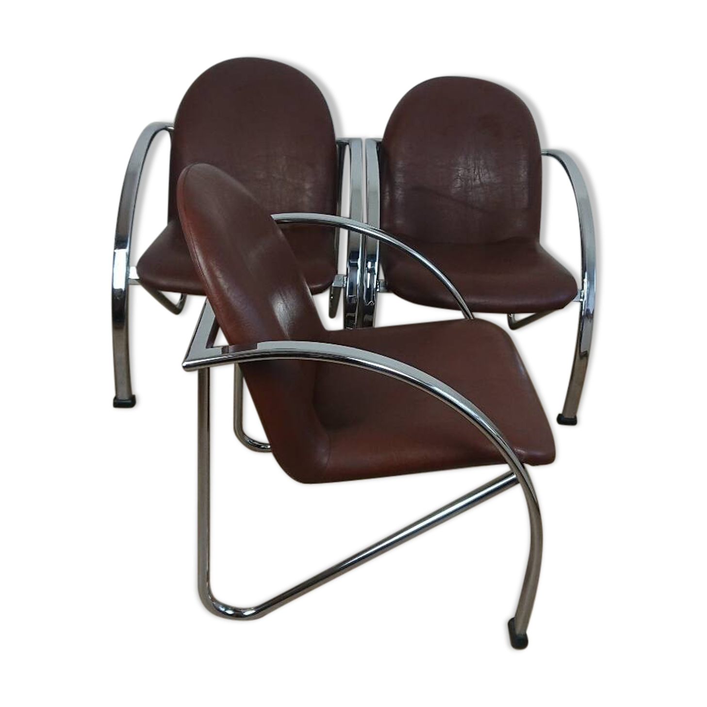 Slichaise Souvignet chrome armchair