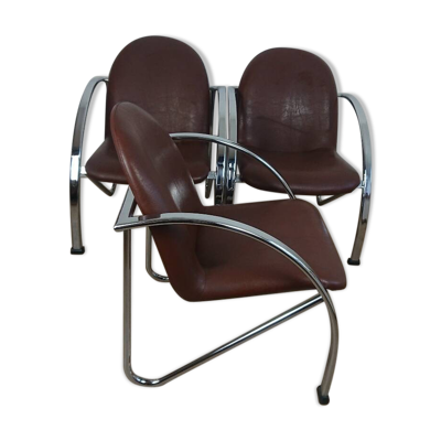 Fauteuil Slichaise Souvignet chrome
