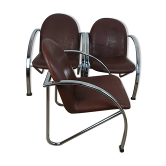 Fauteuil Slichaise Souvignet chrome