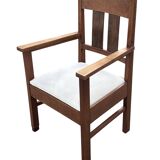 Set of four Art Deco chairs oak Amsterdam School Design 30's