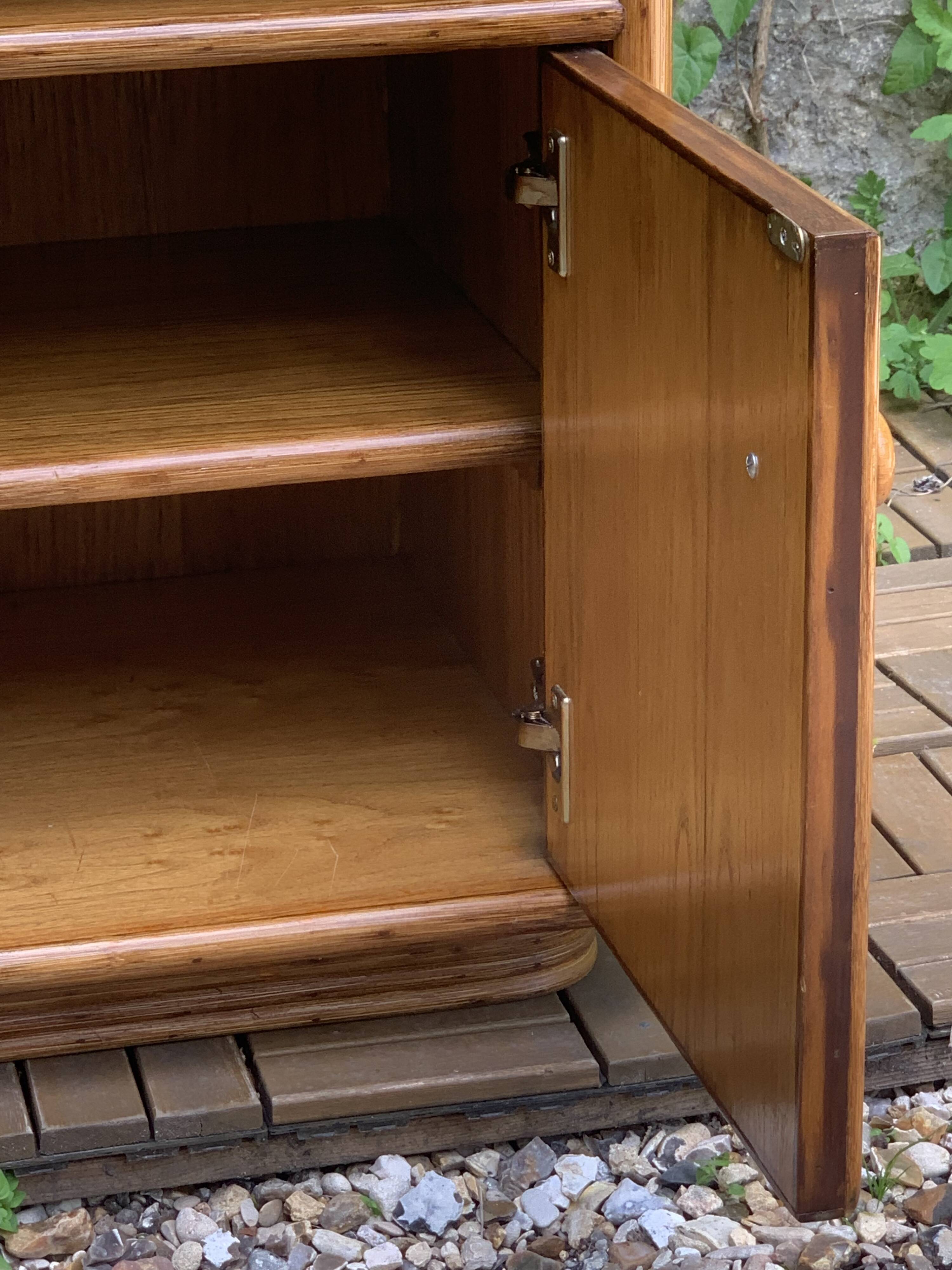 Oak rattan and woven wicker furniture 1980
