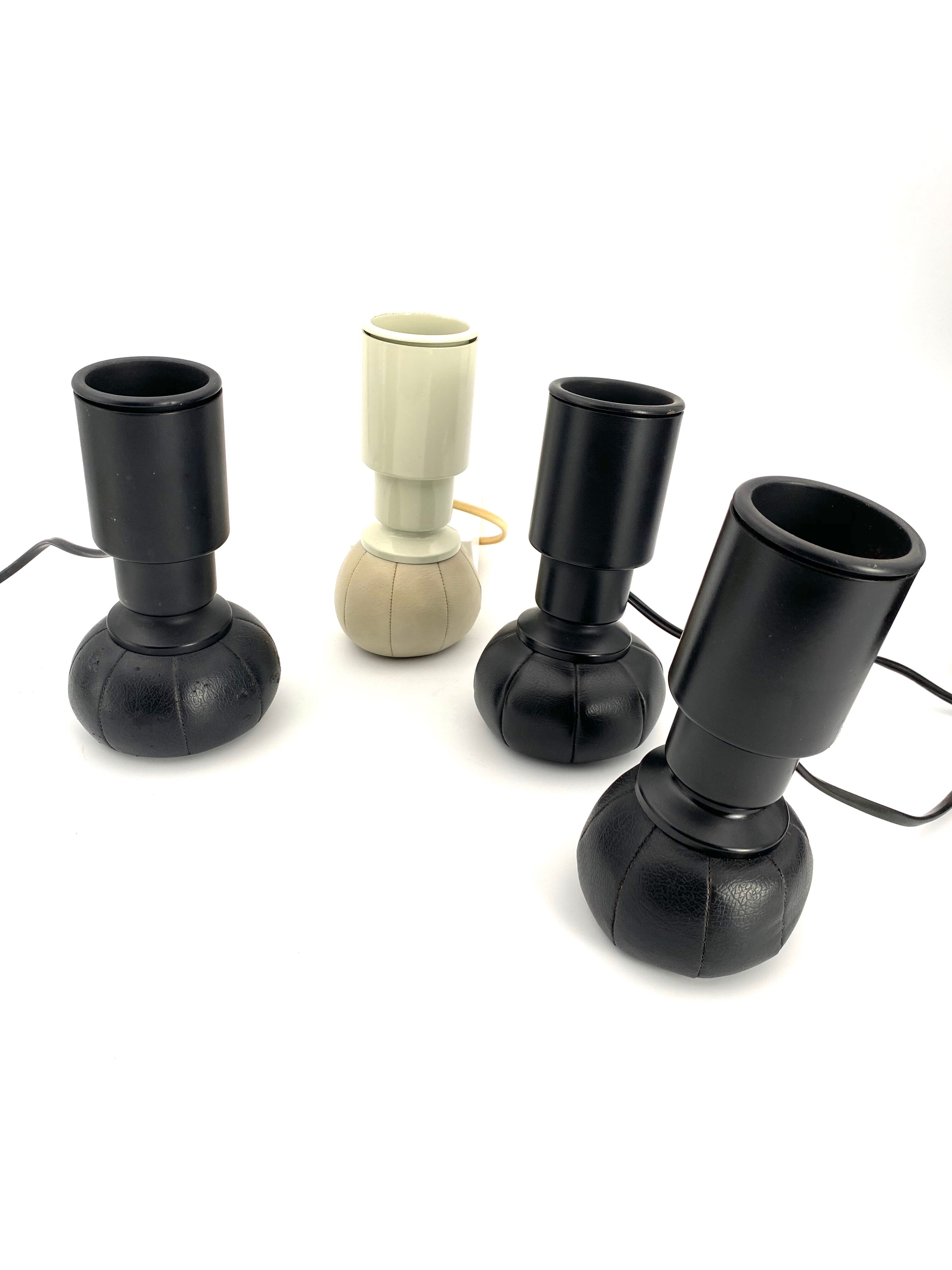 4 table lamps model 600/C by Gino Sarfatti for Arteluce , 1966