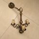 Lustre plafonnier bronze vintage .
