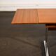 Extendable work table with chrome legs