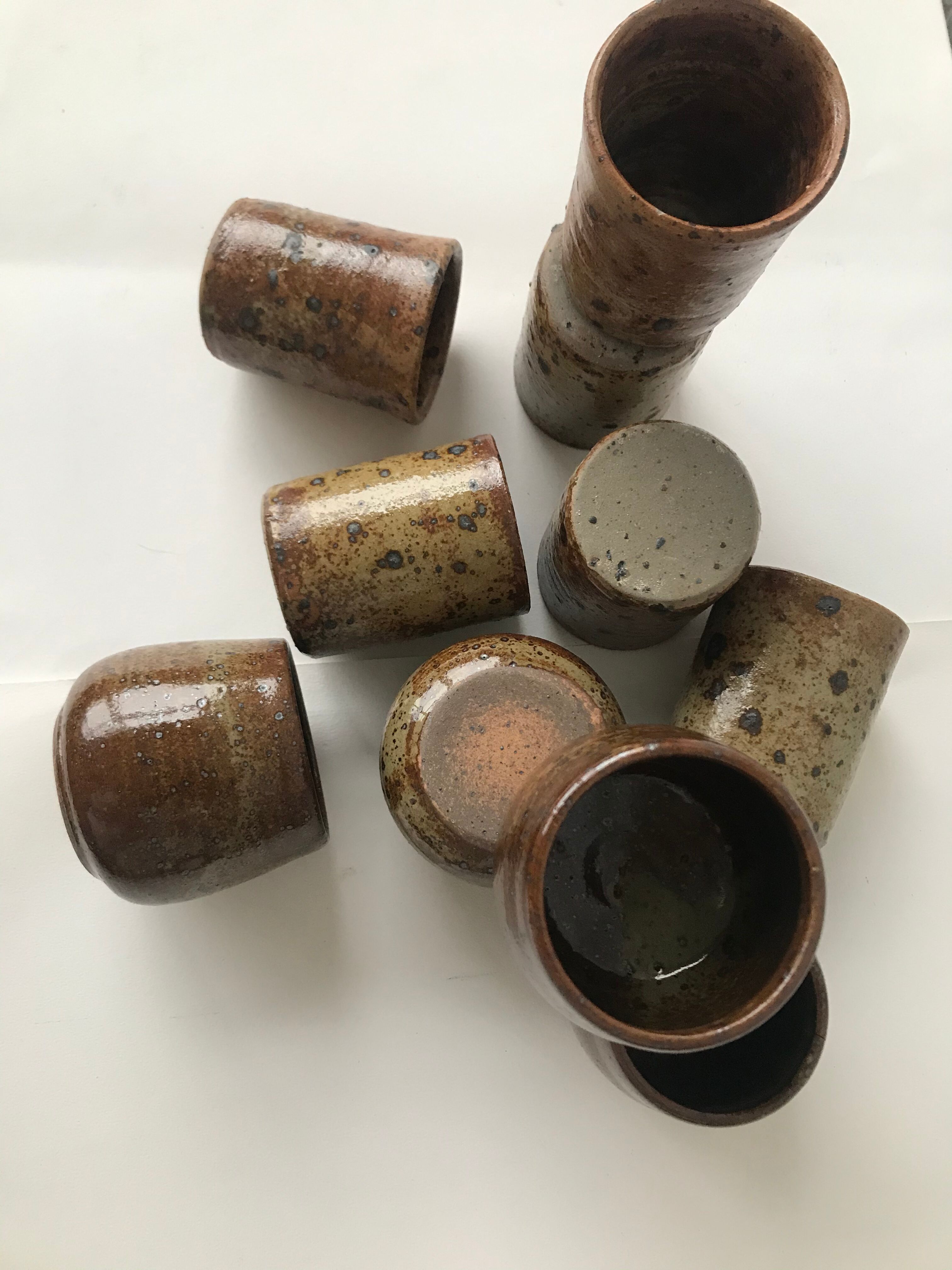 10 cups vintage sandstone