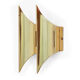 Double wall light "Gothic II" by Bent Karlby for Lyfa. Denmark 1960s