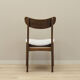Set of six walnut chairs, Danish design, 60s, production: Denmark
