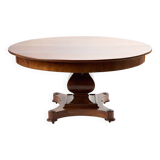 Original English round dining table, antique