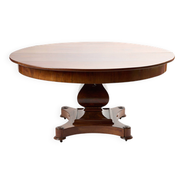 Original English round dining table, antique