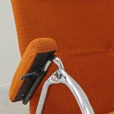 Transat d'intérieur , chaise longue Lama 70's orange