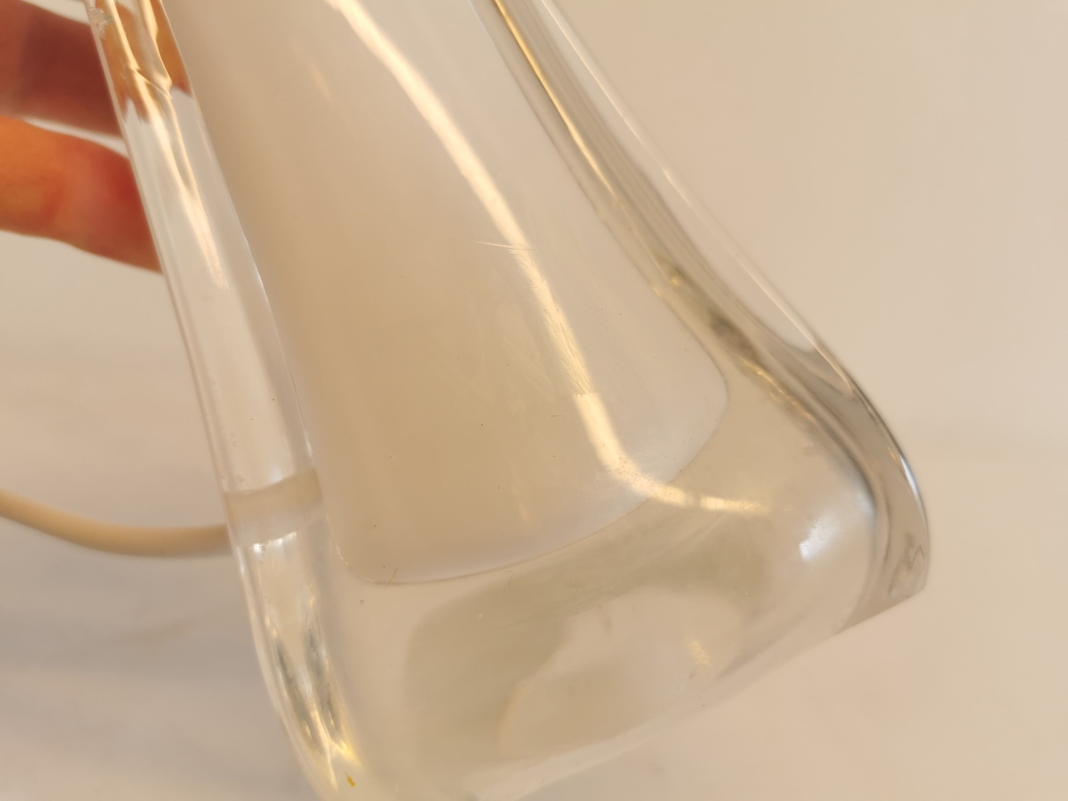 Pied de lampe avec plusieurs couches de verre