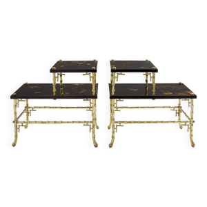 Bouts de canapé bambou - laque chine