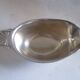 Sauciere art deco en métal argente orfè christofle