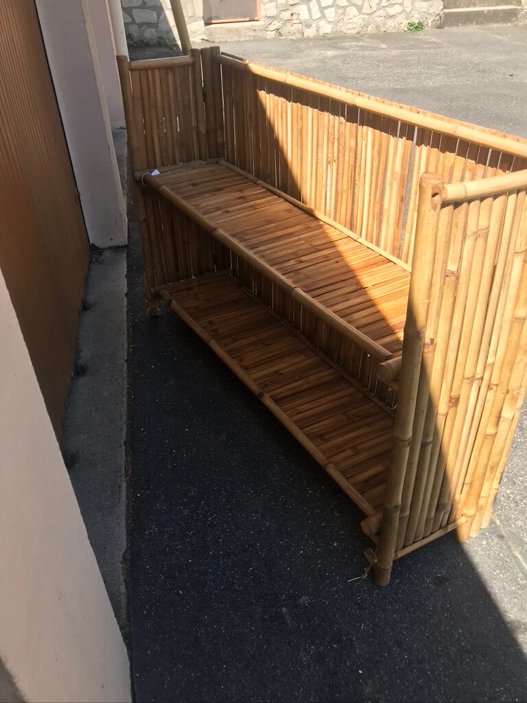 Foldable bamboo bar 70s