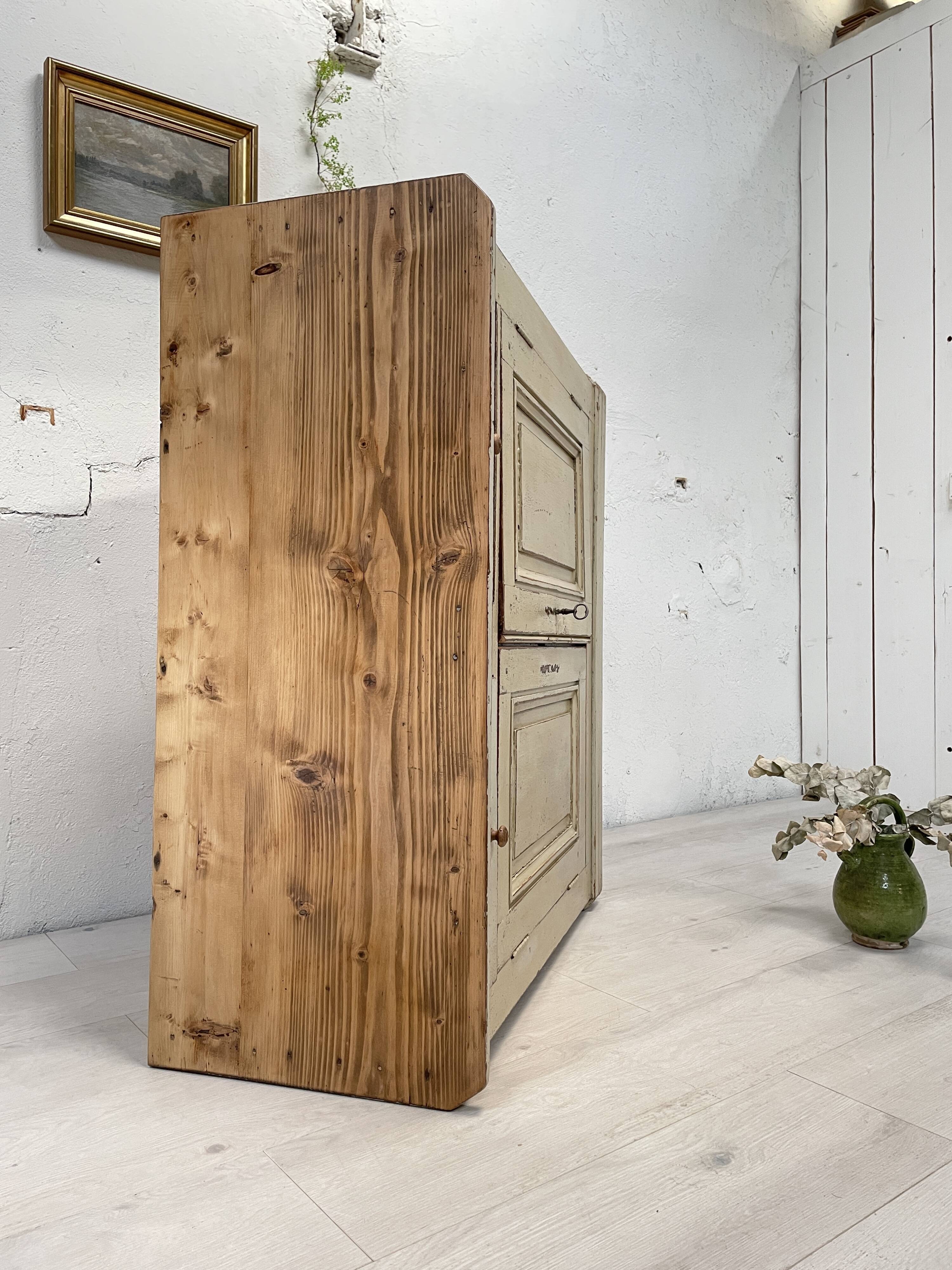 Parisian buffet in patinated wood, circa 1930.