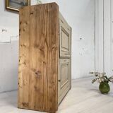 Parisian buffet in patinated wood, circa 1930.